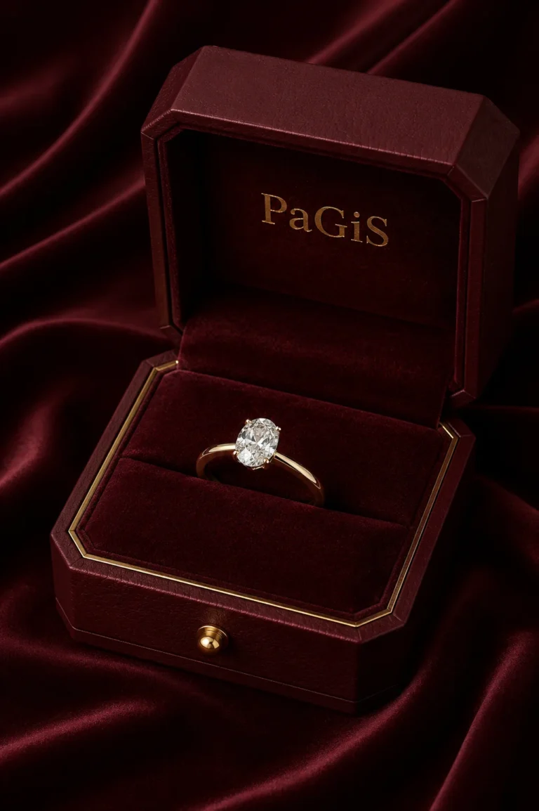 07 χειροποιητο μονοπετρο δαχτυλιδι απο χρυσο με διαμαντι σε κουτι pagis