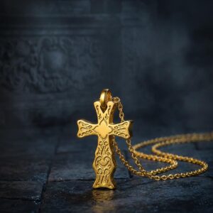 Ανδρικός βυζαντινός σταυρός από χρυσό 14Κ product image